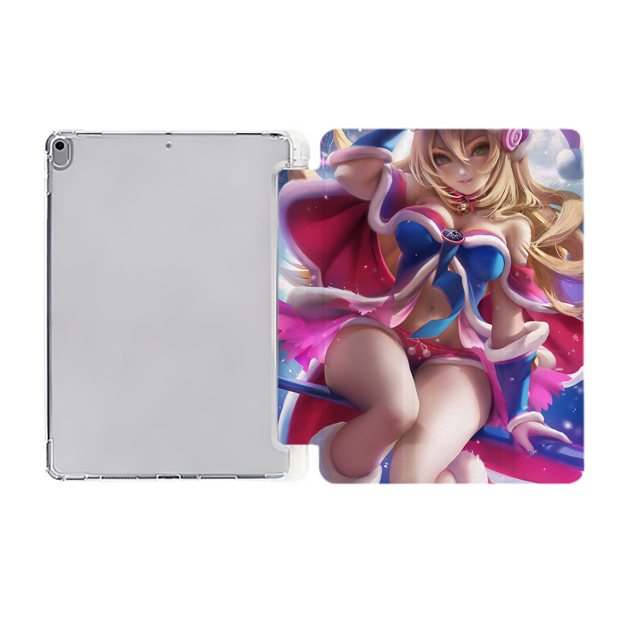 （画像用） 遊☆戯☆王 Yu-Gi-Oh! IPad ケース ペン収納付き 三つ折りスタンド PUレザー×シリコン 対応機種9.5/10.5/10.9インチ